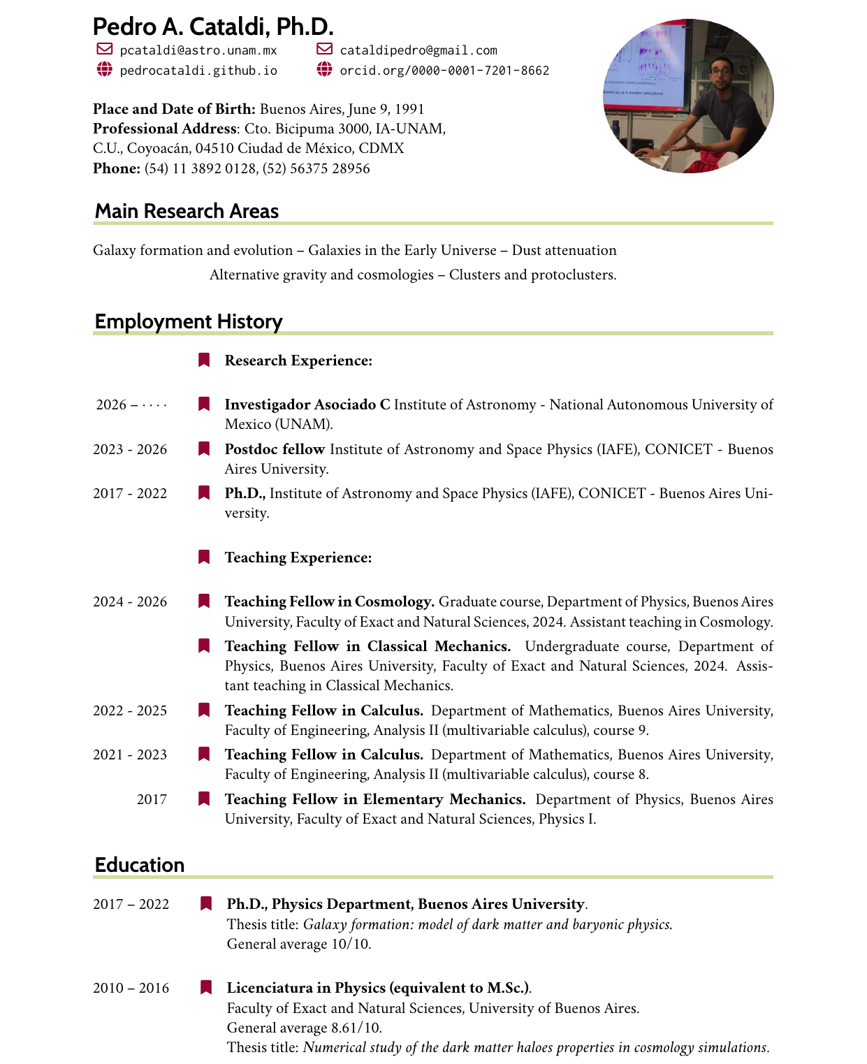 CV page 1